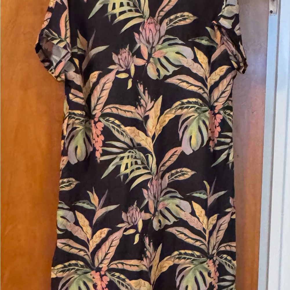 Cupshe Black Tropical Print Dress